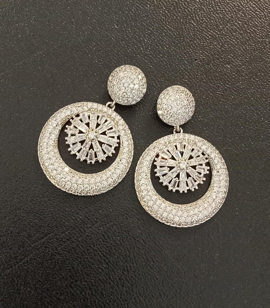 Éternelle crystal earrings, elegant jewelry for wedding