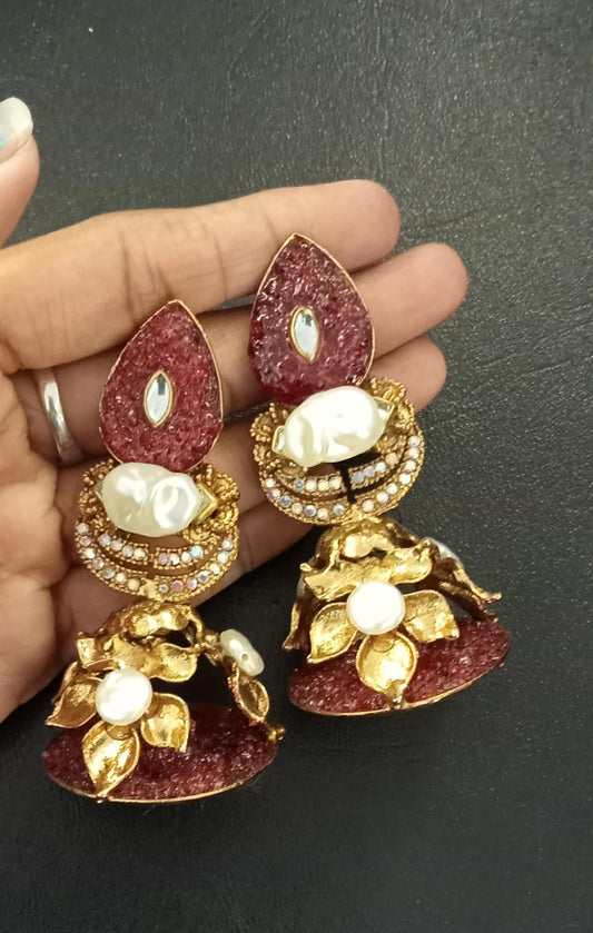 Jhumka Red